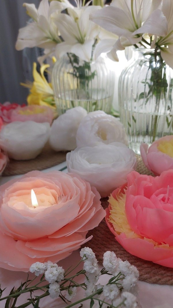 цветы из воска