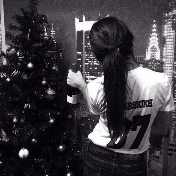 Брюнетки со спины зима