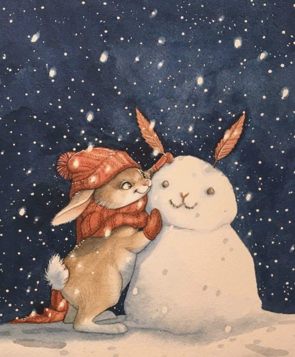 Вечер зима необычные добрый обнимашки