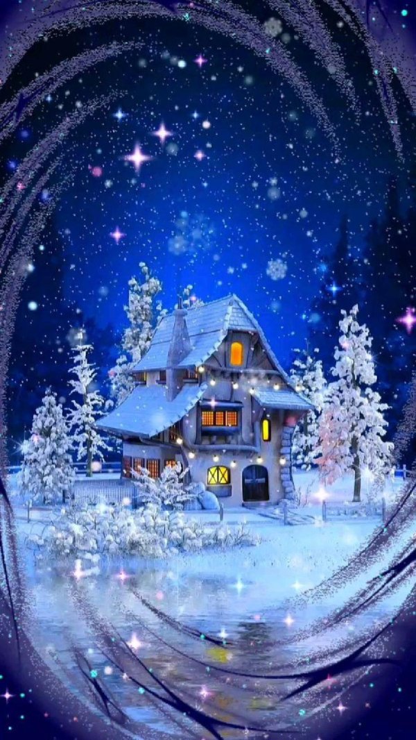 Вечер зима необычные добрый обнимашки