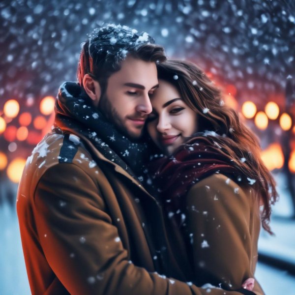 Вечер зима необычные добрый обнимашки