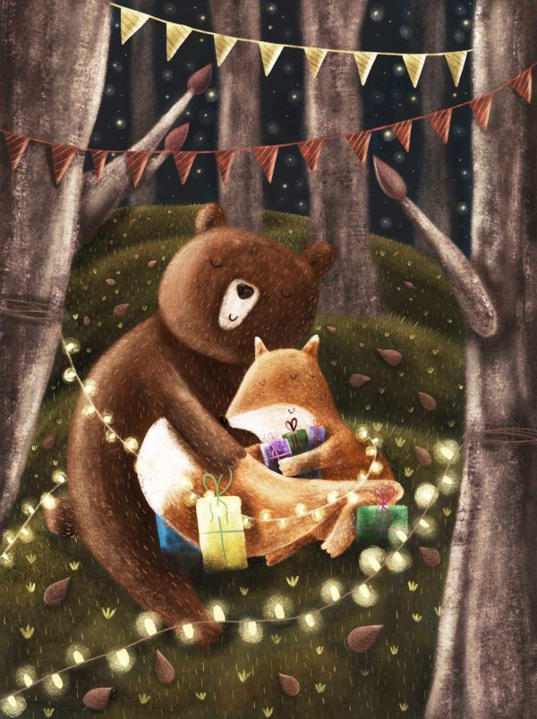 Вечер зима необычные добрый обнимашки