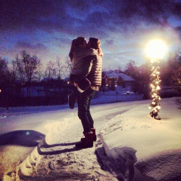 Вечер зима необычные добрый обнимашки