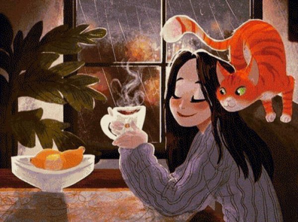 Вечер зима необычные добрый обнимашки