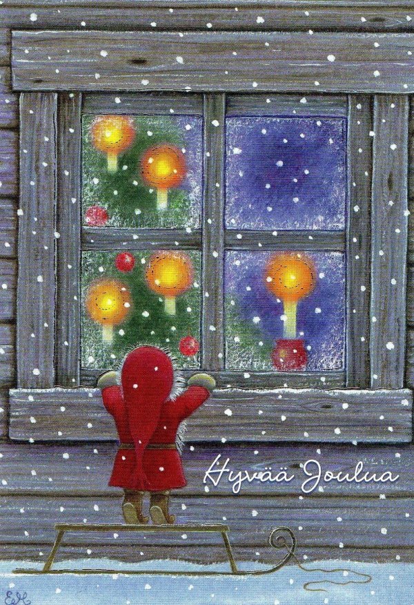 За окном зима с надписями