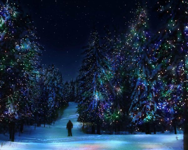 На рабочий стол зима новый год