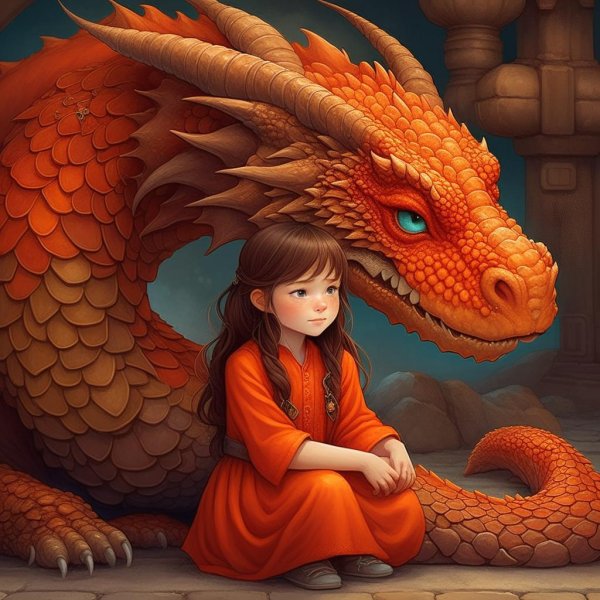 Дракон и девушка