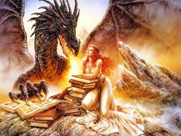 Дракон и девушка