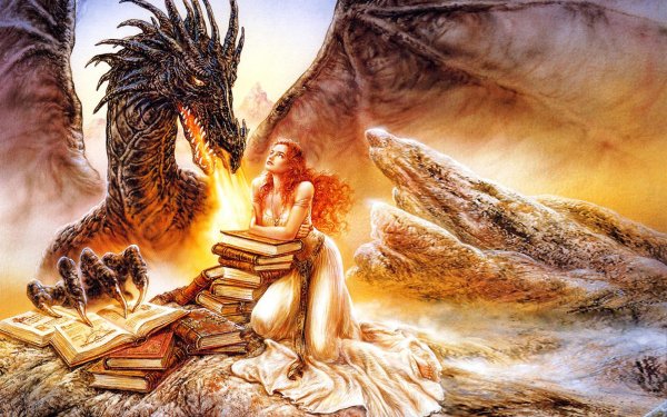 Дракон и девушка