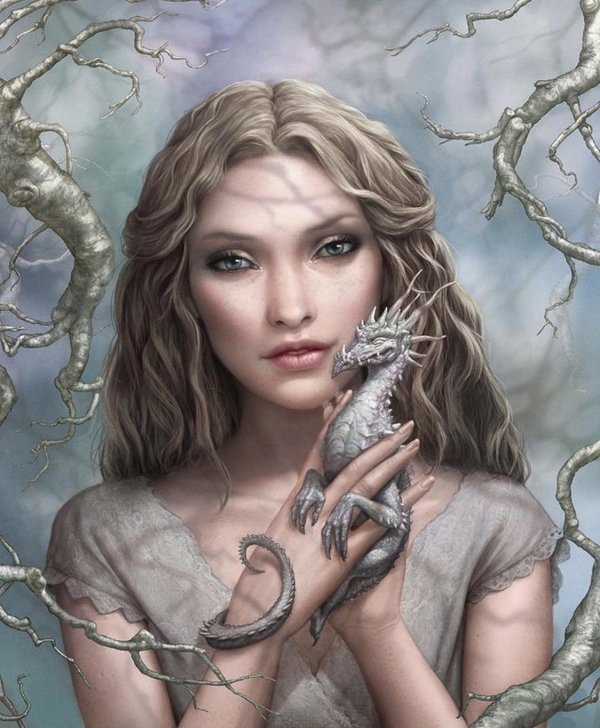 Дракон и девушка