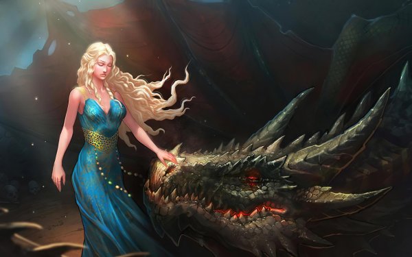 Дракон и девушка