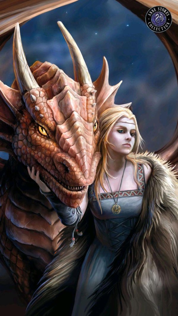 Дракон и девушка