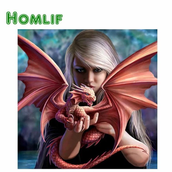 Дракон и девушка