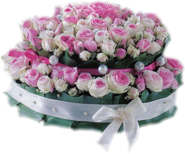 Человека с цветами