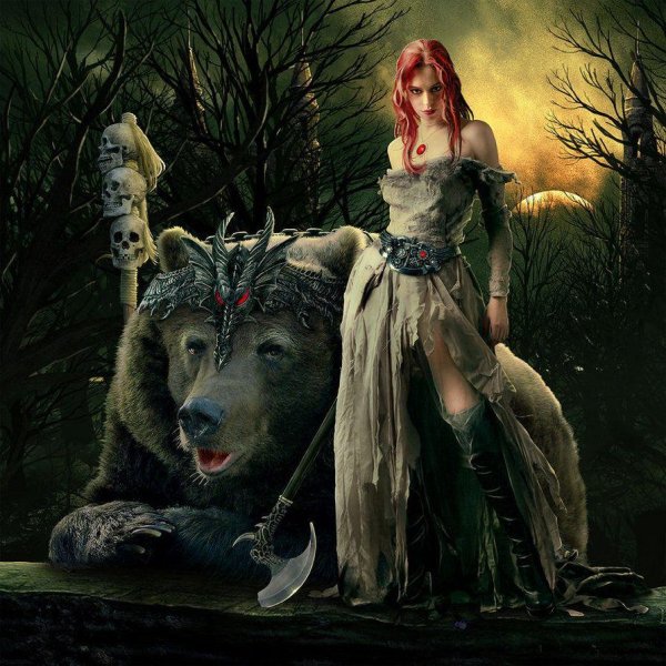 Девушка и медведь