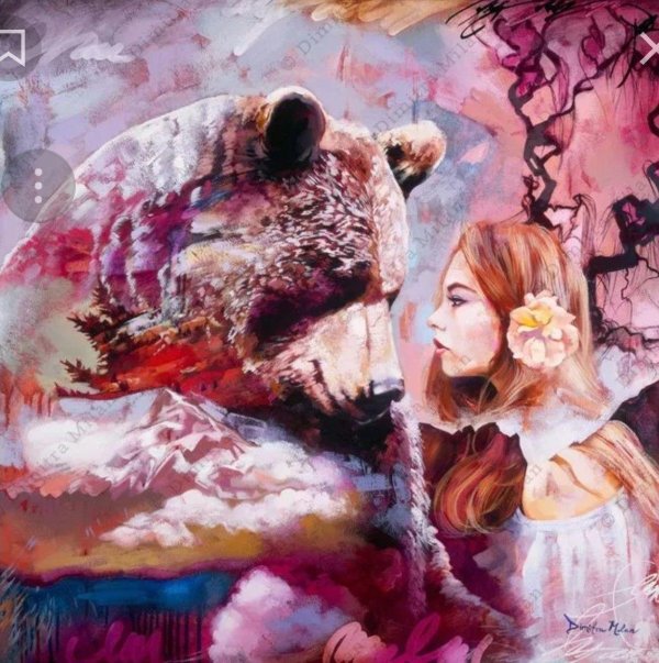 Девушка и медведь