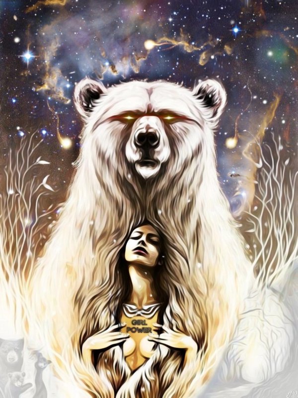 Девушка и медведь