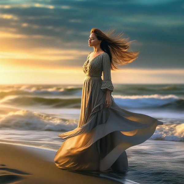 Девушка и море