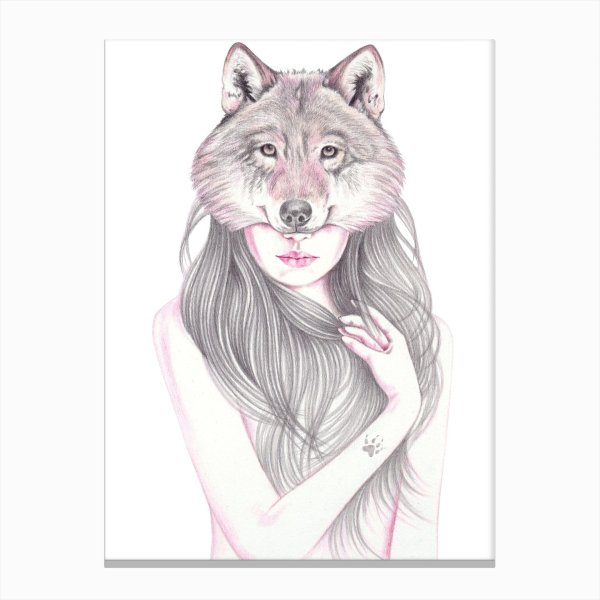 Волк и девушка