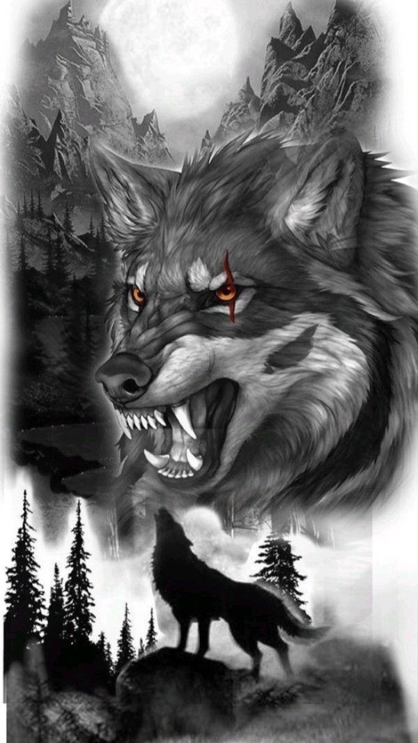 Волк и девушка