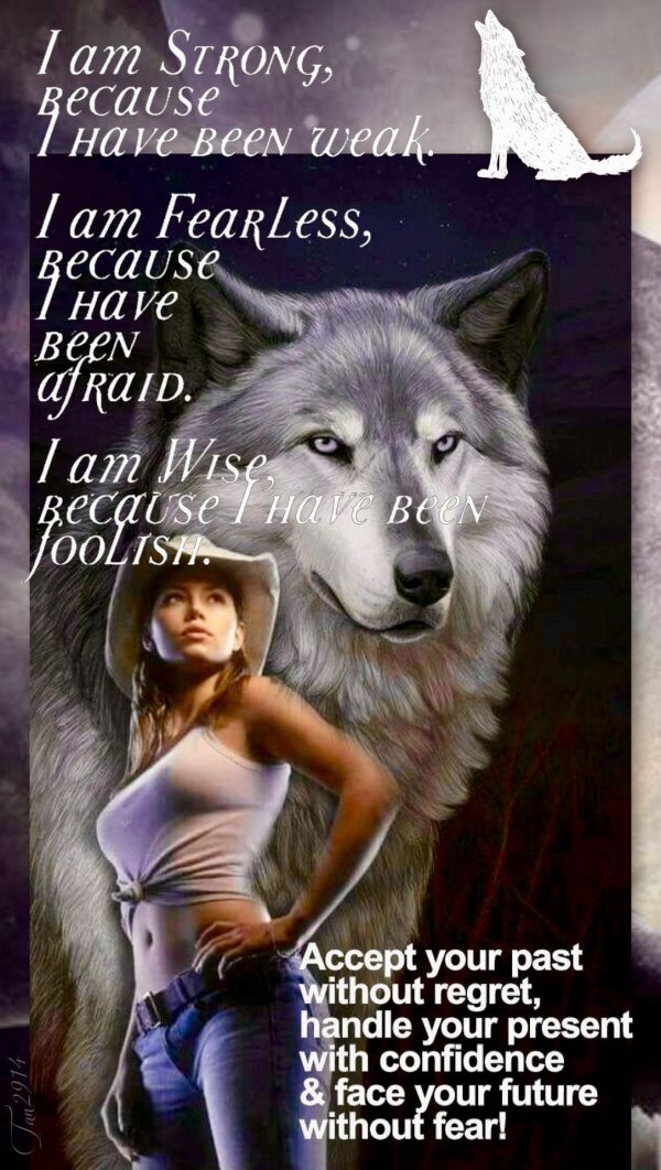 Волк и девушка