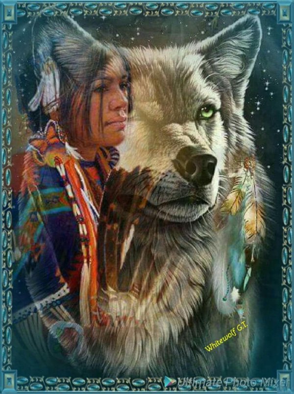 Волк и девушка