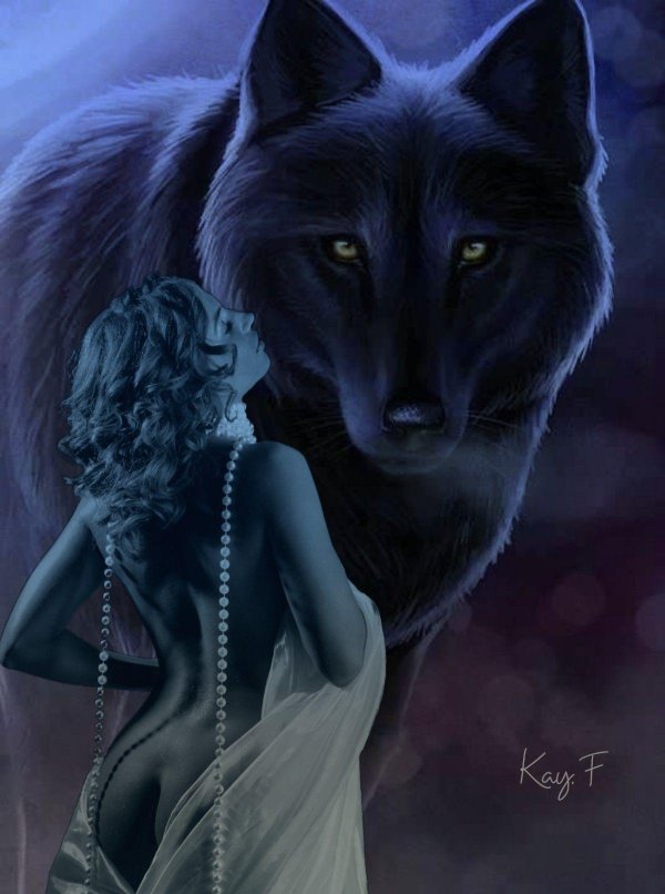 Волк и девушка