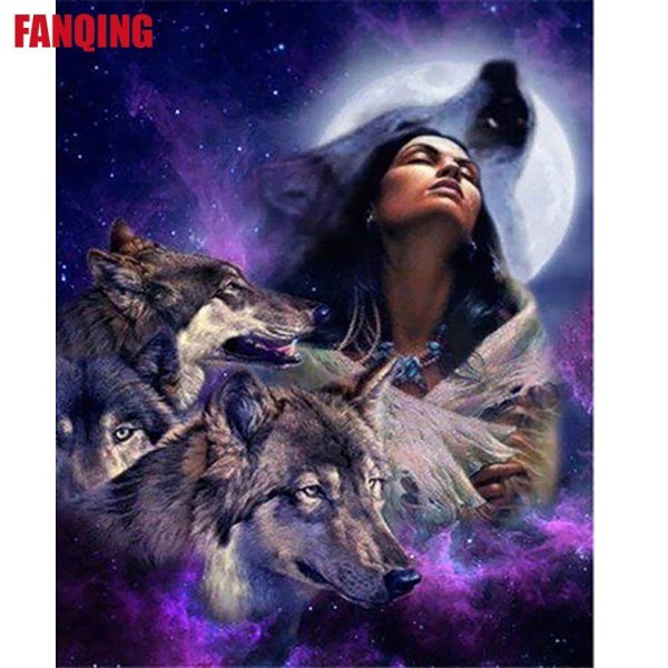 Волк и девушка