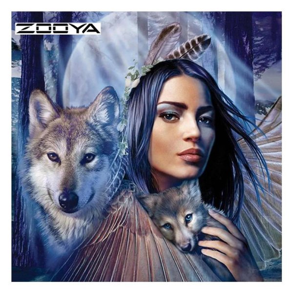 Волк и девушка