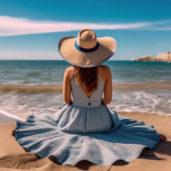 Девушка на берегу моря