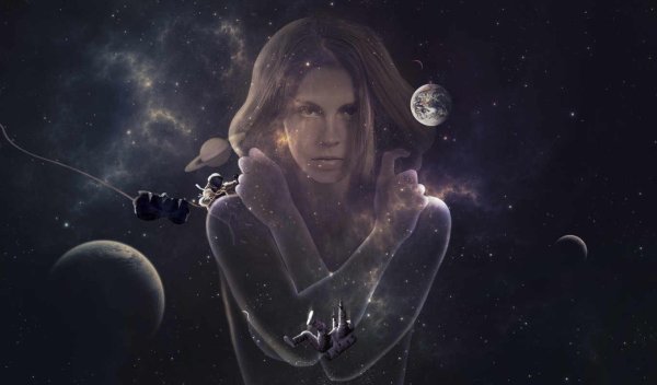 Девушка и космос