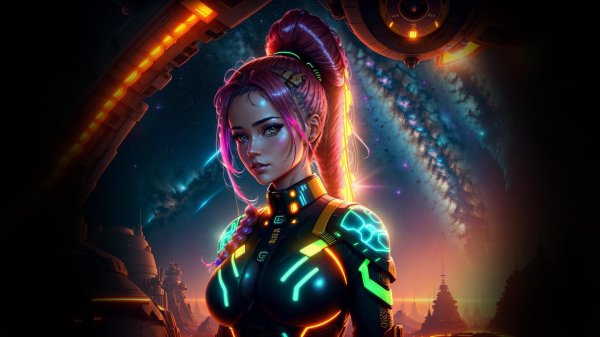 Девушка и космос