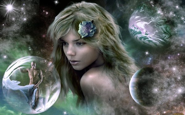 Девушка и космос