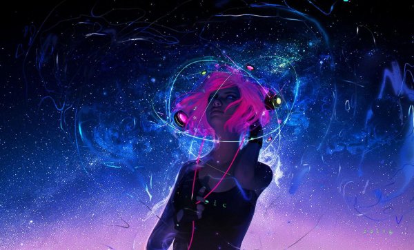 Девушка и космос