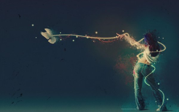 Девушка и космос