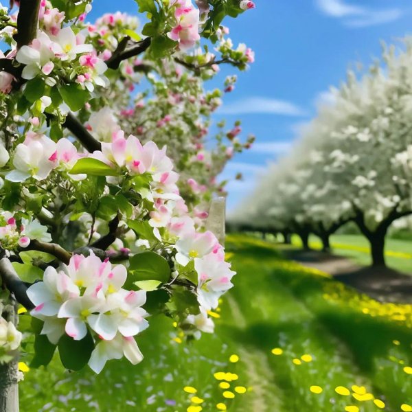 apple tree in bloom