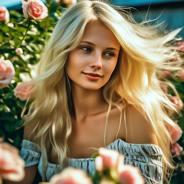 Девушка блондинка