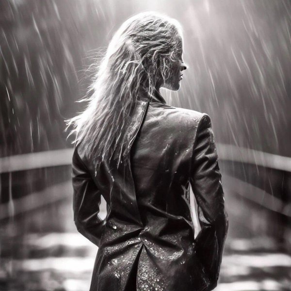 Девушка под дождем