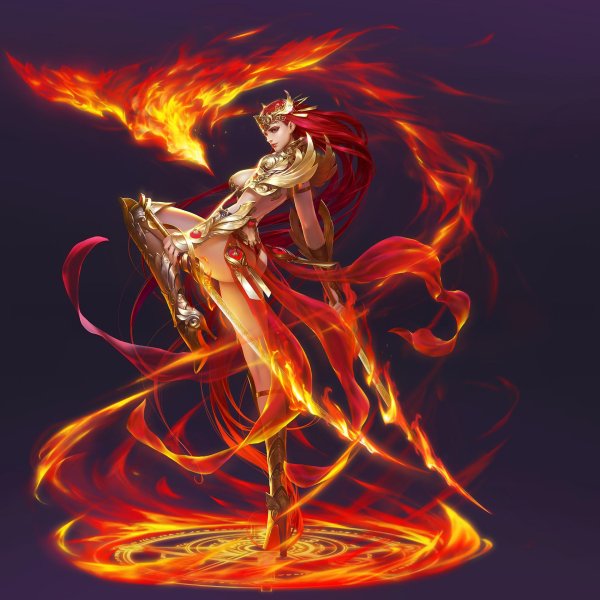 Огненная девушка