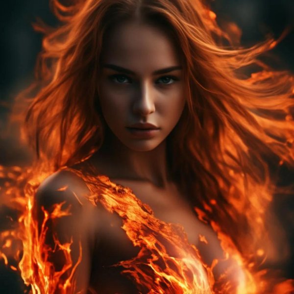 Огненная девушка