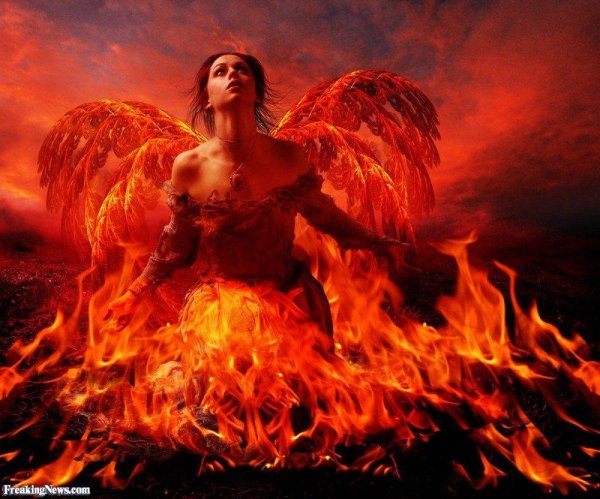 Огненная девушка