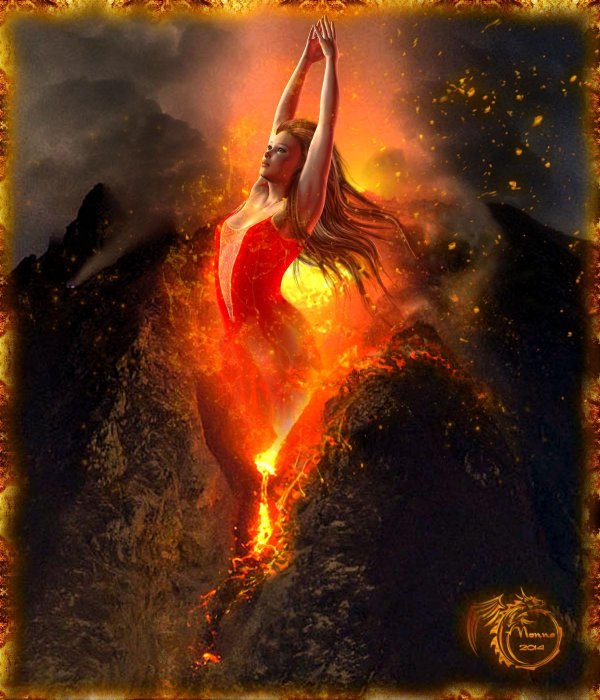 Огненная девушка