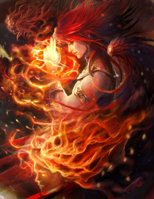 Огненная девушка