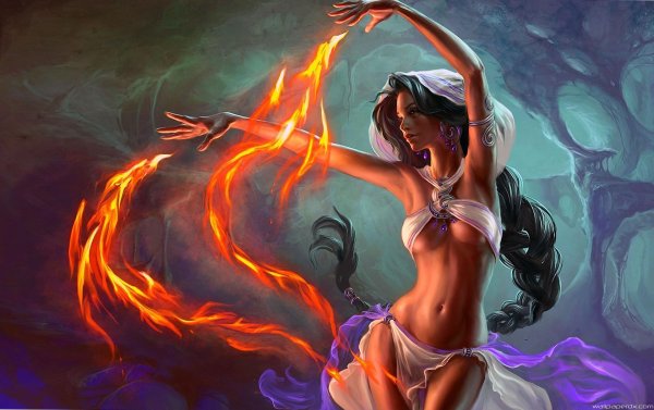 Огненная девушка