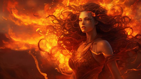 Огненная девушка