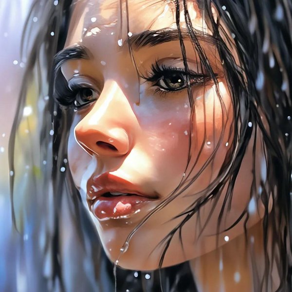 Девушка плачет