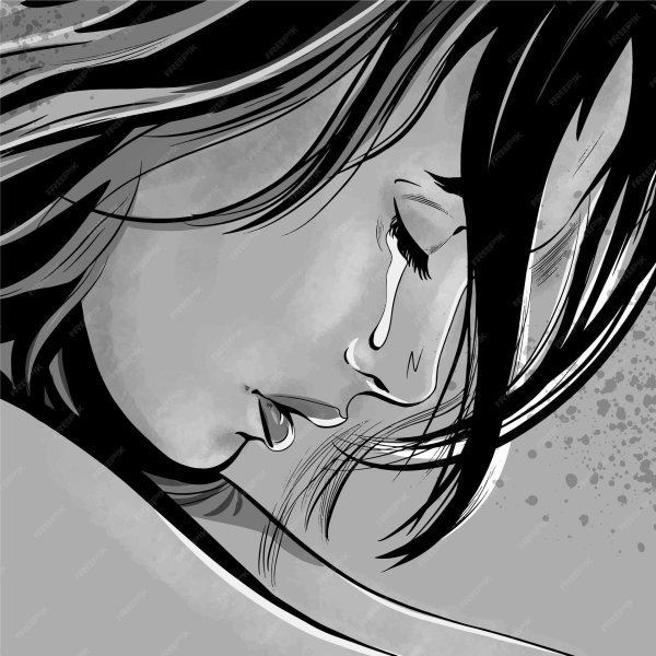 Девушка плачет