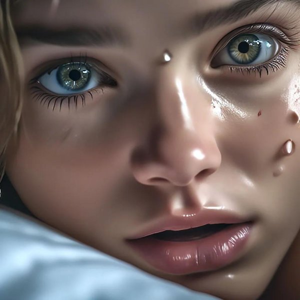 Девушка плачет