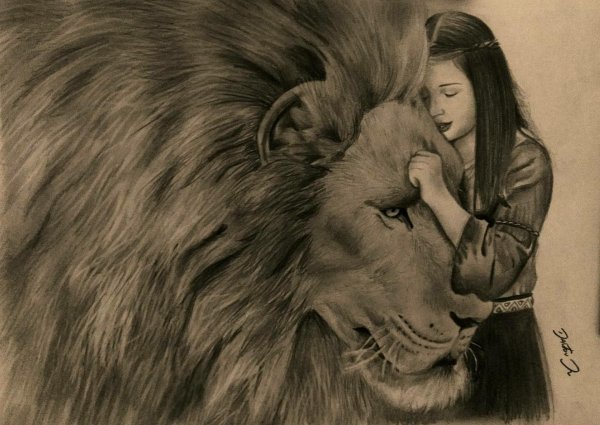 Девушка и лев