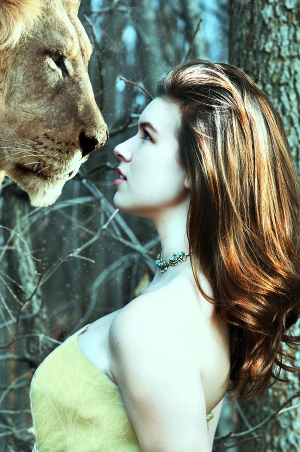 Девушка и лев